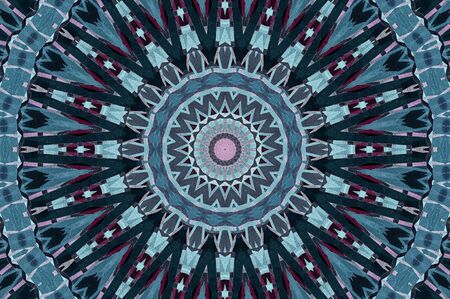 Abstract Colorful Painted Kaleidoscopic Graphic Background. Futuristic Psychedelic Hypnotic Backdrop...