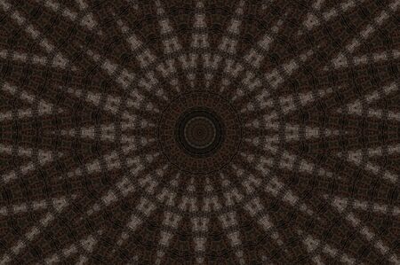 Abstract Colorful Painted Kaleidoscopic Graphic Background. Futuristic Psychedelic Hypnotic Backdrop Pattern With Texture. Folk Ethnic Floral Ornamental Mandala. Vintage Decorative Geometric Mosaicの写真素材