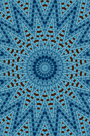 Abstract Colorful Painted Kaleidoscopic Graphic Background. Futuristic Psychedelic Hypnotic Backdrop Pattern With Texture. Folk Ethnic Floral Ornamental Mandala. Vintage Decorative Geometric Mosaicの写真素材