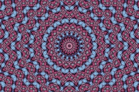 Abstract Colorful Painted Kaleidoscopic Graphic Background. Futuristic Psychedelic Hypnotic Backdrop...