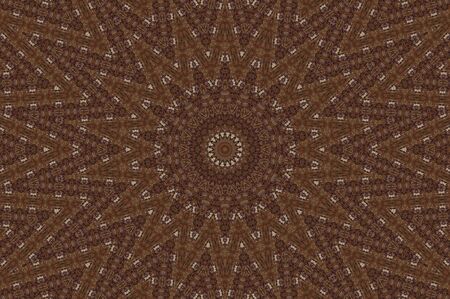 Abstract Colorful Painted Kaleidoscopic Graphic Background. Futuristic Psychedelic Hypnotic Backdrop Pattern With Texture. Folk Ethnic Floral Ornamental Mandala. Vintage Decorative Geometric Mosaicの写真素材