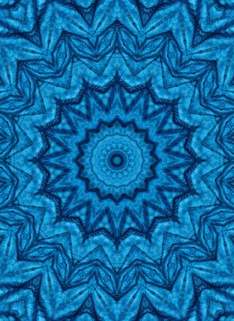 Abstract Colorful Painted Kaleidoscopic Graphic Background. Futuristic Psychedelic Hypnotic Backdrop Pattern With Texture. Folk Ethnic Floral Ornamental Mandala. Vintage Decorative Geometric Mosaicの写真素材