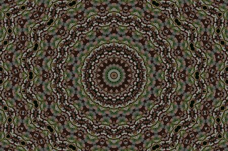 Abstract Colorful Painted Kaleidoscopic Graphic Background. Futuristic Psychedelic Hypnotic Backdrop...