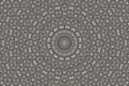 Abstract Colorful Painted Kaleidoscopic Graphic Background. Futuristic Psychedelic Hypnotic Backdrop Pattern With Texture. Folk Ethnic Floral Ornamental Mandala. Vintage Decorative Geometric Mosaicの写真素材