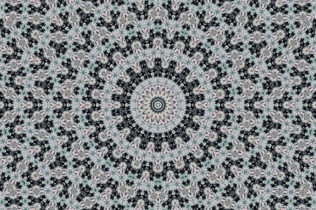 Abstract Colorful Painted Kaleidoscopic Graphic Background. Futuristic Psychedelic Hypnotic Backdrop...