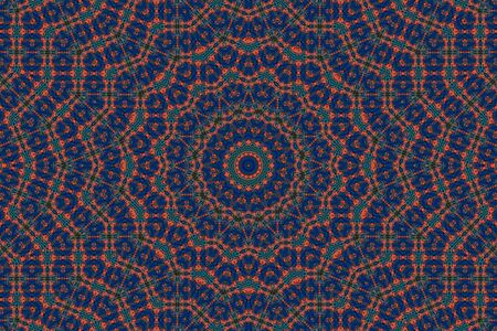 Abstract Colorful Painted Kaleidoscopic Graphic Background. Futuristic Psychedelic Hypnotic Backdrop...