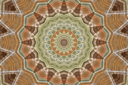 Abstract Colorful Painted Kaleidoscopic Graphic Background. Futuristic Psychedelic Hypnotic Backdrop...