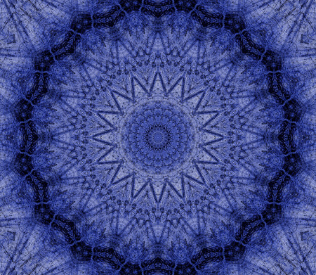 Abstract Colorful Painted Kaleidoscopic Graphic Background. Futuristic Psychedelic Hypnotic Backdrop Pattern With Texture. Folk Ethnic Floral Ornamental Mandala. Vintage Decorative Geometric Mosaicの写真素材