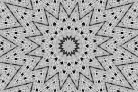 Abstract Colorful Painted Kaleidoscopic Graphic Background. Futuristic Psychedelic Hypnotic Backdrop Pattern With Texture. Folk Ethnic Floral Ornamental Mandala. Vintage Decorative Geometric Mosaicの写真素材