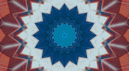 Abstract Colorful Painted Kaleidoscopic Graphic Background. Futuristic Psychedelic Hypnotic Backdrop...