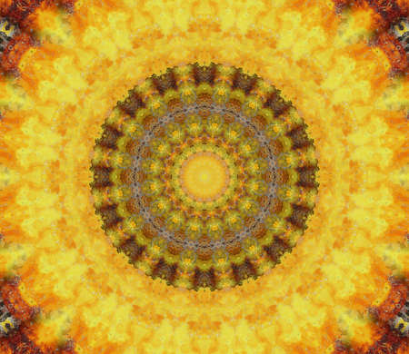 Abstract Colorful Painted Kaleidoscopic Graphic Background. Futuristic Psychedelic Hypnotic Backdrop...
