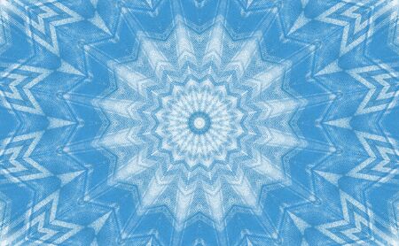 Abstract Colorful Painted Kaleidoscopic Graphic Background. Futuristic Psychedelic Hypnotic Backdrop Pattern With Texture. Folk Ethnic Floral Ornamental Mandala. Vintage Decorative Geometric Mosaicの写真素材