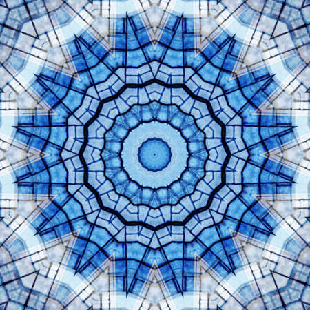 Abstract Colorful Painted Kaleidoscopic Graphic Background. Futuristic Psychedelic Hypnotic Backdrop...