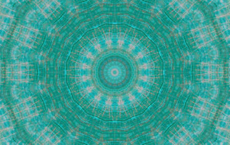 Abstract Colorful Painted Kaleidoscopic Graphic Background. Futuristic Psychedelic Hypnotic Backdrop Pattern With Texture. Folk Ethnic Floral Ornamental Mandala. Vintage Decorative Geometric Mosaicの写真素材