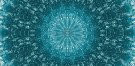 Abstract Colorful Painted Kaleidoscopic Graphic Background. Futuristic Psychedelic Hypnotic Backdrop...