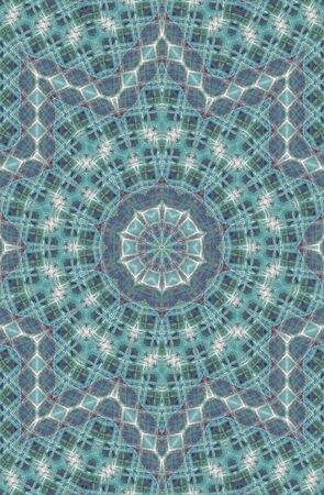 Abstract Colorful Painted Kaleidoscopic Graphic Background. Futuristic Psychedelic Hypnotic Backdrop...