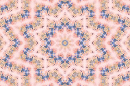 Abstract Colorful Painted Kaleidoscopic Graphic Background. Futuristic Psychedelic Hypnotic Backdrop...