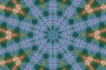 Abstract Colorful Painted Kaleidoscopic Graphic Background. Futuristic Psychedelic Hypnotic Backdrop...