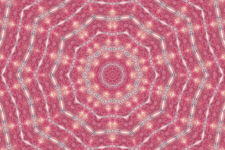 Abstract Colorful Painted Kaleidoscopic Graphic Background. Futuristic Psychedelic Hypnotic Backdrop Pattern With Texture. Folk Ethnic Floral Ornamental Mandala. Vintage Decorative Geometric Mosaicの写真素材