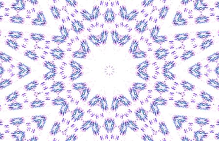 Abstract Colorful Painted Kaleidoscopic Graphic Background. Futuristic Psychedelic Hypnotic Backdrop...