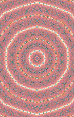 Abstract Colorful Painted Kaleidoscopic Graphic Background. Futuristic Psychedelic Hypnotic Backdrop...