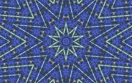 Abstract Colorful Painted Kaleidoscopic Graphic Background. Futuristic Psychedelic Hypnotic Backdrop Pattern With Texture. Folk Ethnic Floral Ornamental Mandala. Vintage Decorative Geometric Mosaicの写真素材