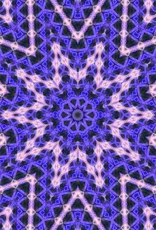 Abstract Colorful Painted Kaleidoscopic Graphic Background. Futuristic Psychedelic Hypnotic Backdrop Pattern With Texture. Folk Ethnic Floral Ornamental Mandala. Vintage Decorative Geometric Mosaicの写真素材