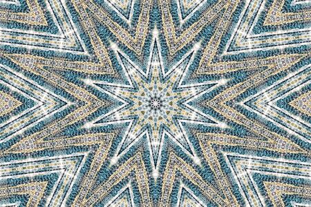 Abstract Colorful Painted Kaleidoscopic Graphic Background. Futuristic Psychedelic Hypnotic Backdrop...