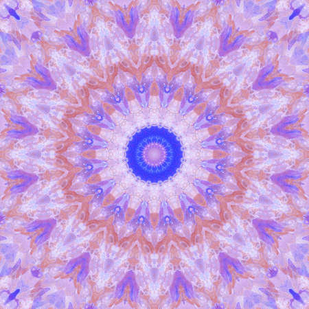 Abstract Colorful Painted Kaleidoscopic Graphic Background. Futuristic Psychedelic Hypnotic Backdrop...