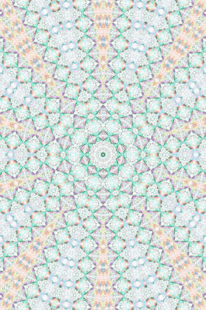 Abstract Colorful Painted Kaleidoscopic Graphic Background. Futuristic Psychedelic Hypnotic Backdrop...