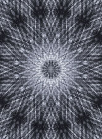 Abstract Colorful Painted Kaleidoscopic Graphic Background. Futuristic Psychedelic Hypnotic Backdrop Pattern With Texture. Folk Ethnic Floral Ornamental Mandala. Vintage Decorative Geometric Mosaicの写真素材