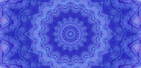 Abstract Colorful Painted Kaleidoscopic Graphic Background. Futuristic Psychedelic Hypnotic Backdrop Pattern With Texture. Folk Ethnic Floral Ornamental Mandala. Vintage Decorative Geometric Mosaicの写真素材