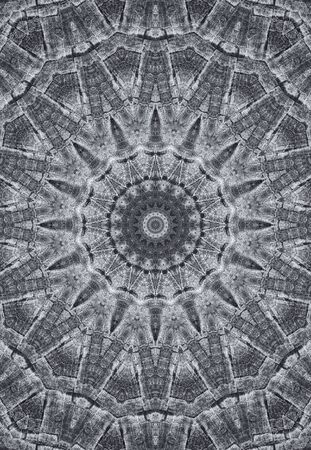 Abstract Colorful Painted Kaleidoscopic Graphic Background. Futuristic Psychedelic Hypnotic Backdrop Pattern With Texture. Folk Ethnic Floral Ornamental Mandala. Vintage Decorative Geometric Mosaicの写真素材