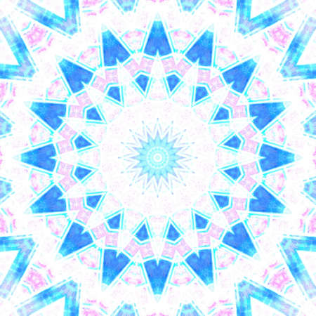 Abstract Colorful Painted Kaleidoscopic Graphic Background. Futuristic Psychedelic Hypnotic Backdrop...
