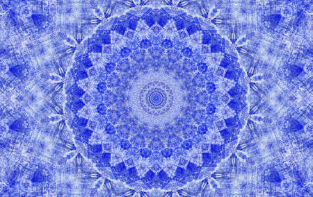 Abstract Colorful Painted Kaleidoscopic Graphic Background. Futuristic Psychedelic Hypnotic Backdrop...
