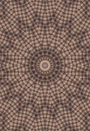 Abstract Colorful Painted Kaleidoscopic Graphic Background. Futuristic Psychedelic Hypnotic Backdrop Pattern With Texture. Folk Ethnic Floral Ornamental Mandala. Vintage Decorative Geometric Mosaicの写真素材