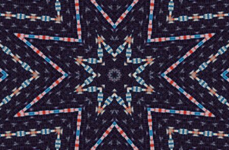 Abstract Colorful Painted Kaleidoscopic Graphic Background. Futuristic Psychedelic Hypnotic Backdrop...
