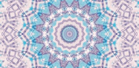 Abstract Colorful Painted Kaleidoscopic Graphic Background. Futuristic Psychedelic Hypnotic Backdrop...