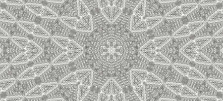 Abstract Colorful Painted Kaleidoscopic Graphic Background. Futuristic Psychedelic Hypnotic Backdrop Pattern With Texture. Folk Ethnic Floral Ornamental Mandala. Vintage Decorative Geometric Mosaicの写真素材