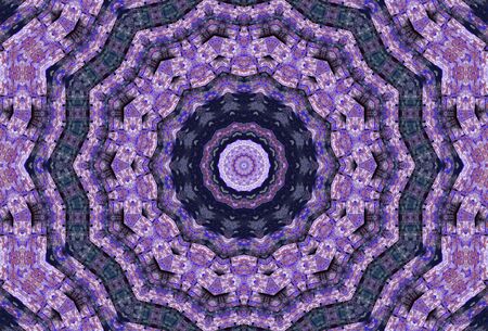 Abstract Colorful Painted Kaleidoscopic Graphic Background. Futuristic Psychedelic Hypnotic Backdrop Pattern With Texture. Folk Ethnic Floral Ornamental Mandala. Vintage Decorative Geometric Mosaicの写真素材