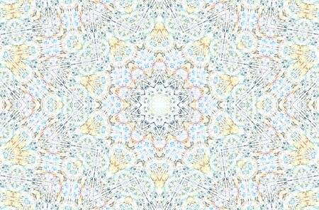 Abstract Colorful Painted Kaleidoscopic Graphic Background. Futuristic Psychedelic Hypnotic Backdrop...