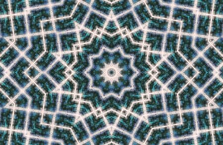 Abstract Colorful Painted Kaleidoscopic Graphic Background. Futuristic Psychedelic Hypnotic Backdrop...
