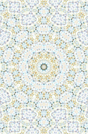 Abstract Colorful Painted Kaleidoscopic Graphic Background. Futuristic Psychedelic Hypnotic Backdrop...