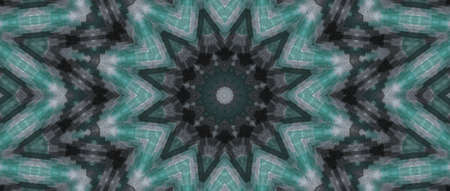 Abstract Colorful Painted Kaleidoscopic Graphic Background. Futuristic Psychedelic Hypnotic Backdrop Pattern With Texture. Folk Ethnic Floral Ornamental Mandala. Vintage Decorative Geometric Mosaicの写真素材