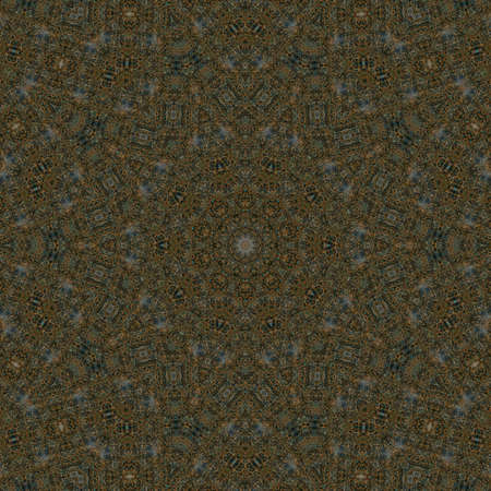 Abstract Colorful Painted Kaleidoscopic Graphic Background. Futuristic Psychedelic Hypnotic Backdrop Pattern With Texture. Folk Ethnic Floral Ornamental Mandala. Vintage Decorative Geometric Mosaicの写真素材