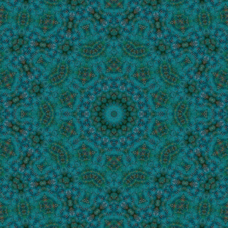 Abstract Colorful Painted Kaleidoscopic Graphic Background. Futuristic Psychedelic Hypnotic Backdrop Pattern With Texture. Folk Ethnic Floral Ornamental Mandala. Vintage Decorative Geometric Mosaicの写真素材