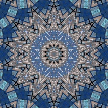 Abstract Colorful Painted Kaleidoscopic Graphic Background.の写真素材