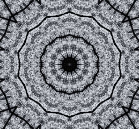 Abstract Colorful Painted Kaleidoscopic Graphic Background. Futuristic Psychedelic Hypnotic Backdrop Pattern With Texture. Folk Ethnic Floral Ornamental Mandala. Vintage Decorative Geometric Mosaicの写真素材