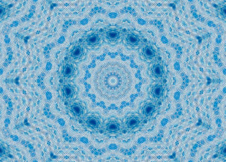 Abstract Colorful Painted Kaleidoscopic Graphic Background. Futuristic Psychedelic Hypnotic Backdrop Pattern With Texture. Folk Ethnic Floral Ornamental Mandala. Vintage Decorative Geometric Mosaicの写真素材