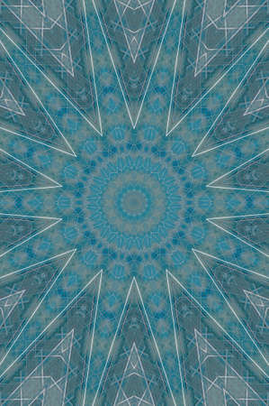 Abstract Colorful Painted Kaleidoscopic Graphic Background. Futuristic Psychedelic Hypnotic Backdrop...